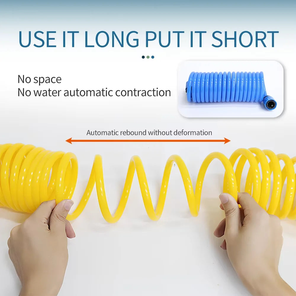 EVA Spiral Garden Water Hose for Watering & Car Washing