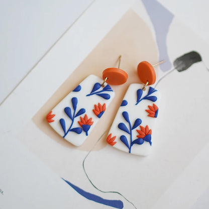 Classic Bohemiam Drop Bright Color Earrings