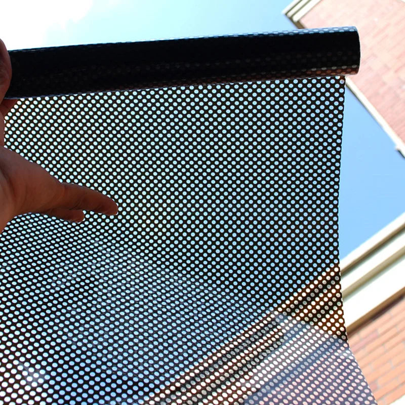 Self-Adhesive One Way Privacy Mesh Window Film