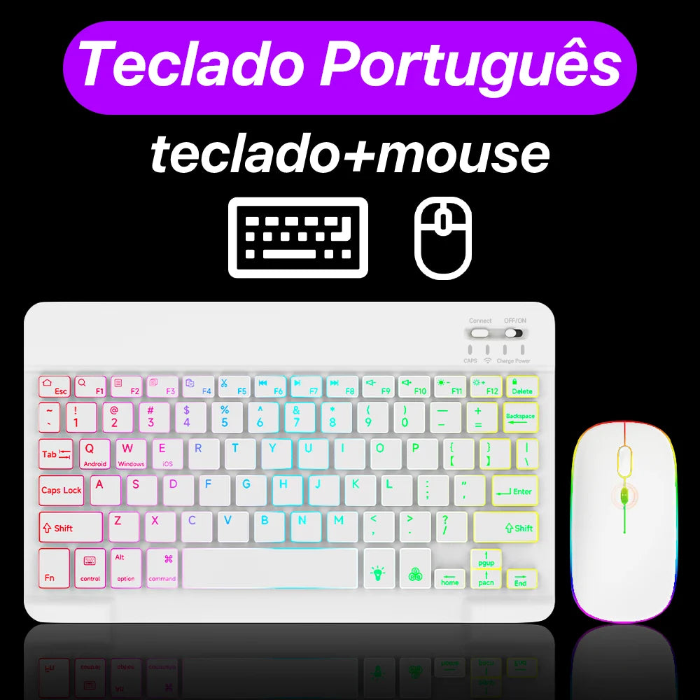 Backlit Bluetooth Keyboard & Mouse Set