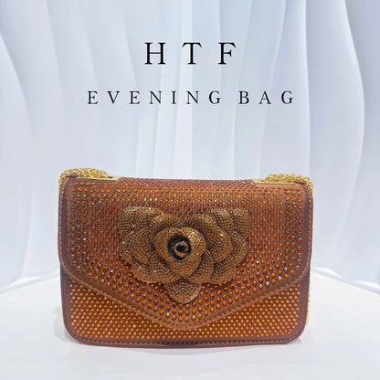 Glitter Crystal Evening Clutch Bag