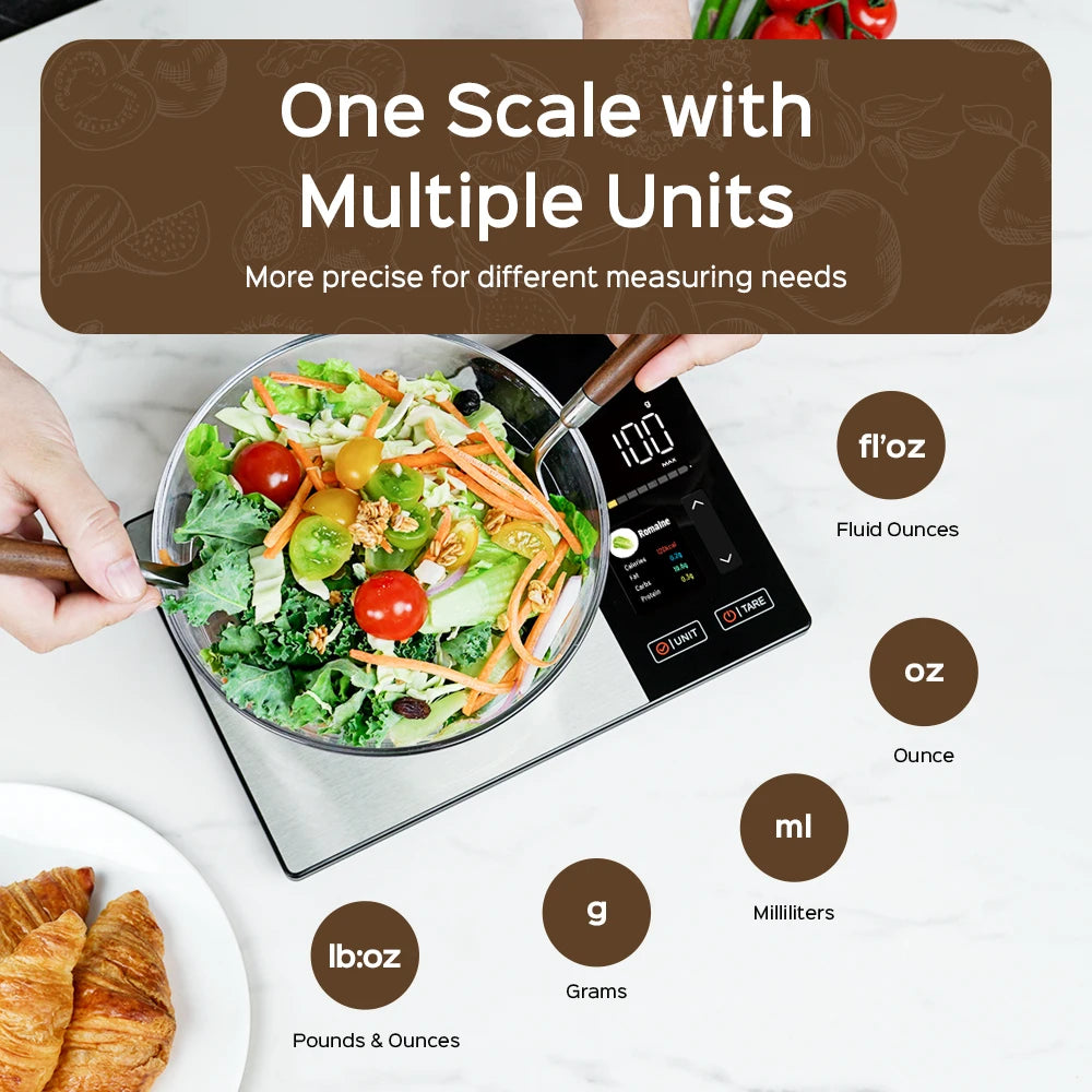 Smart Bluetooth Kitchen Nutrition Scale