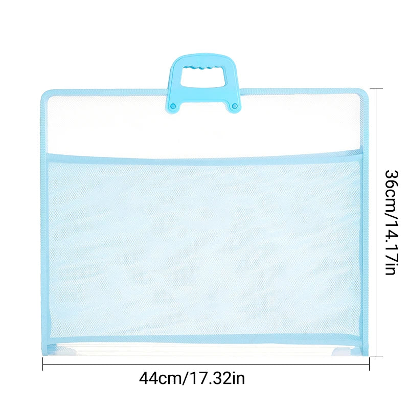 A3 Transparent Document Storage Bag with Handle