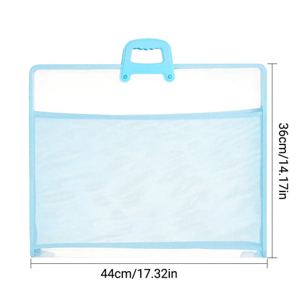 A3 Transparent Document Storage Bag with Handle