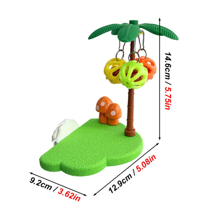Tropical Bird Perch Platform Toy