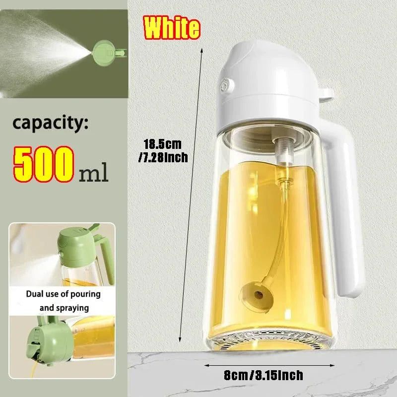 2-in-1 Glass Oil Spray Bottle