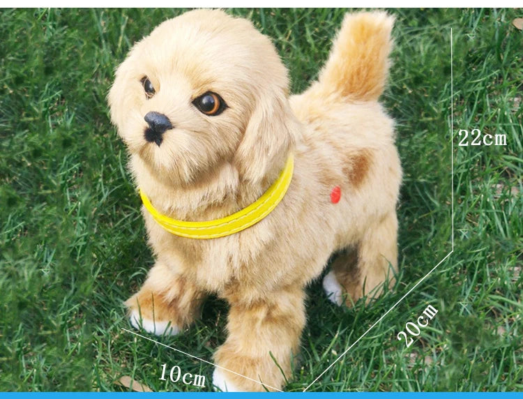 Interactive Walking Plush Robot Dog