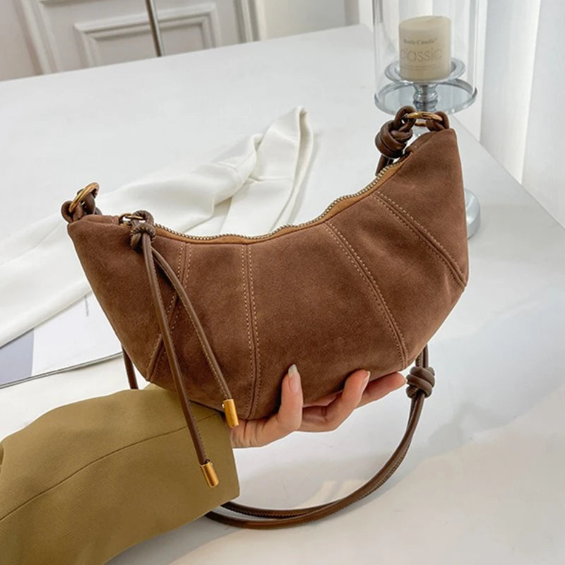 Velvet Shoulder Crossbody Bag