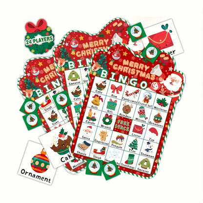 24-Player Christmas Bingo Game