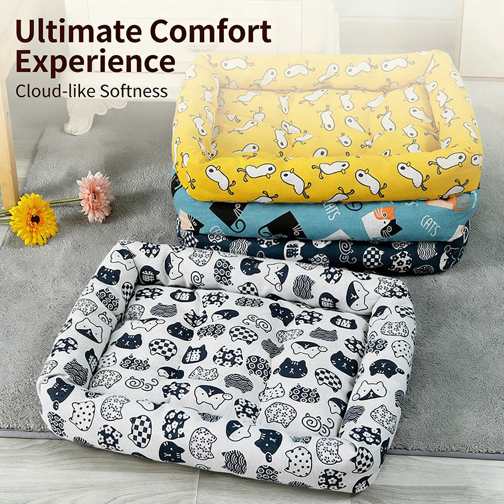 Linen Cooling Pet Sofa Bed