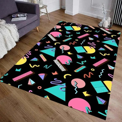 Arcade Stars Retro Gaming Area Rug