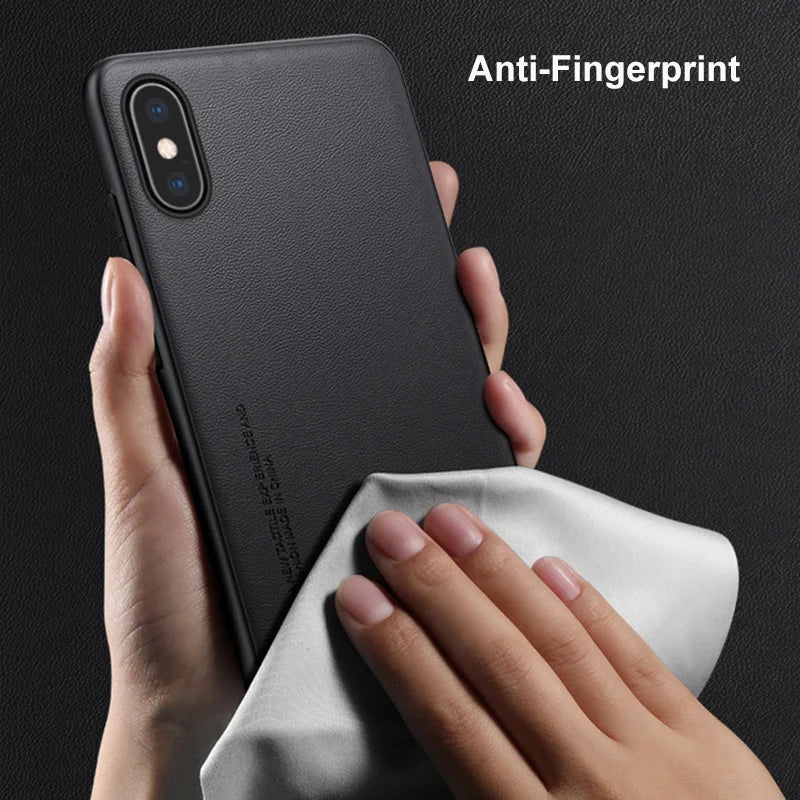 Premium PU Leather Shockproof Case for iPhone