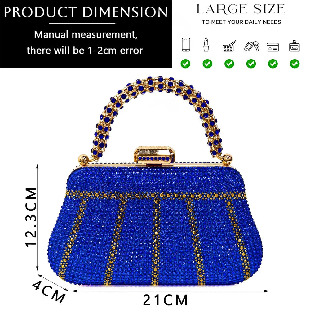 Luxury Rhinestone Evening Clutch Bag