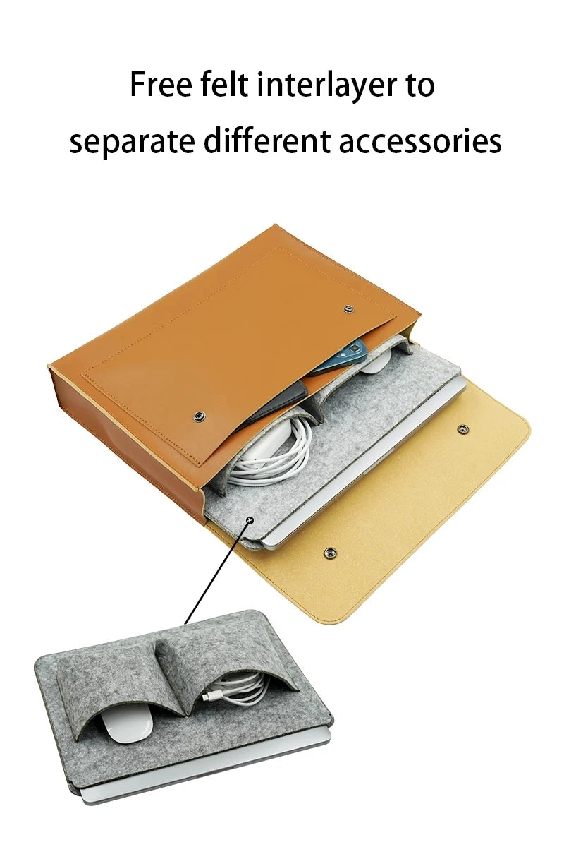 Waterproof PU Laptop Briefcase Sleeve