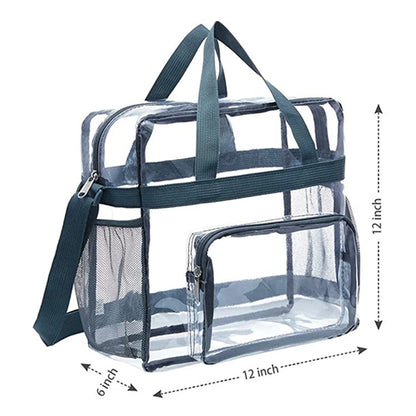 Portable Clear PVC Tote Shoulder Bag