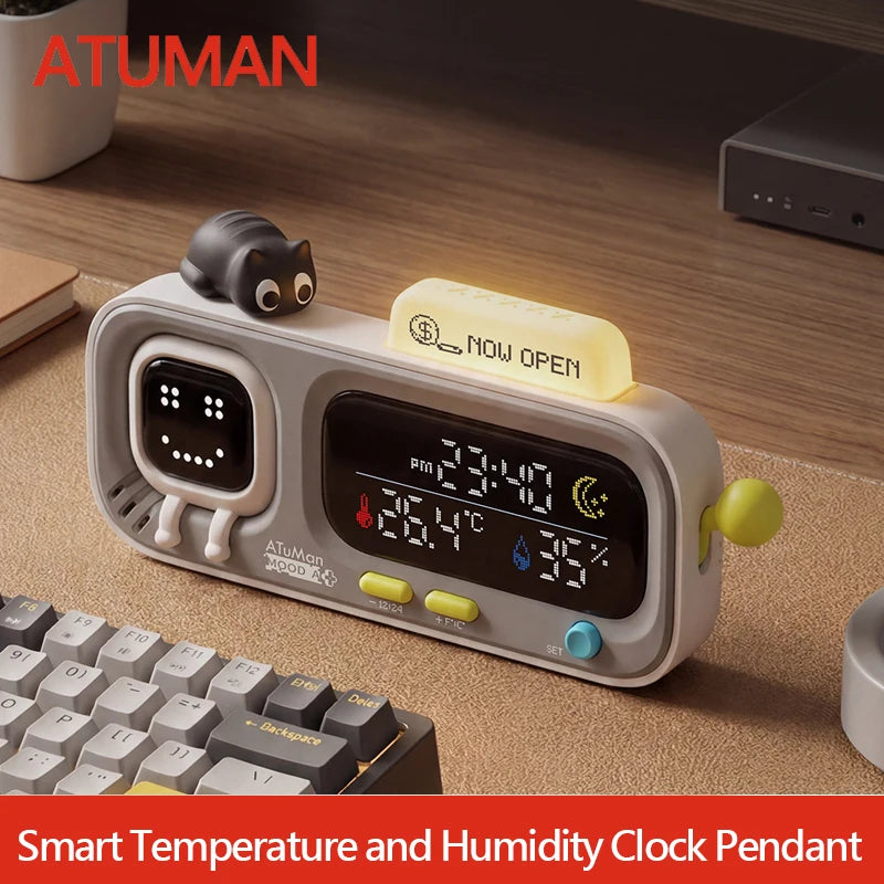 Smart Temperature & Humidity Desk Clock