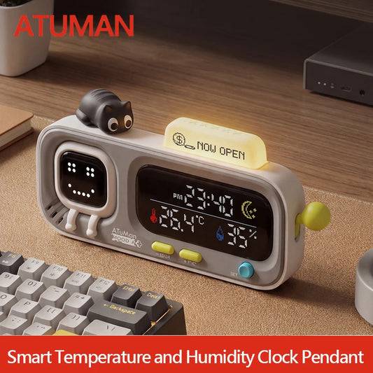 Smart Temperature & Humidity Desk Clock