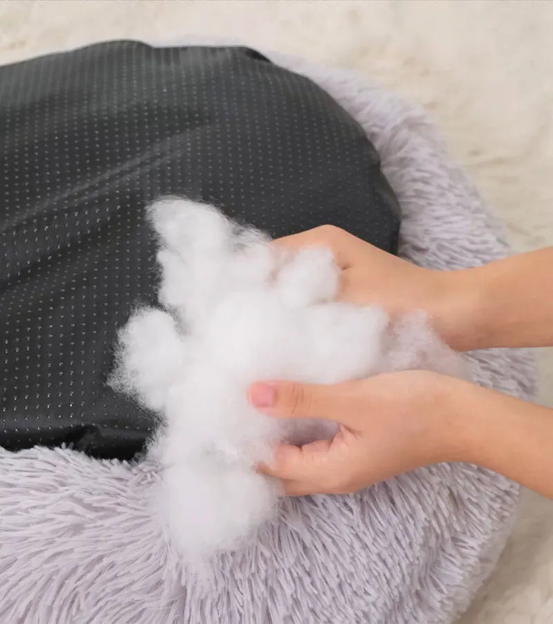 Calming Plush Donut Pet Bed