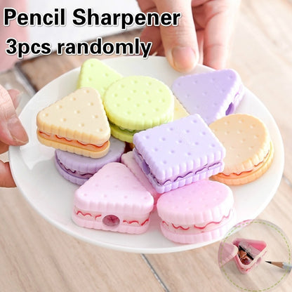 Biscuit Shape Pencil Sharpener Set