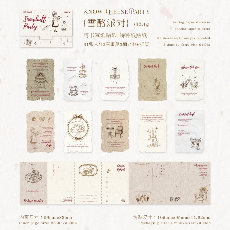 Retro Scrapbook Decoration Stickers