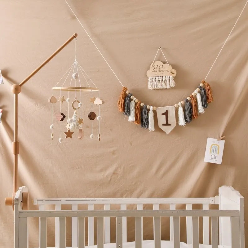 Wooden Baby Crib Mobile