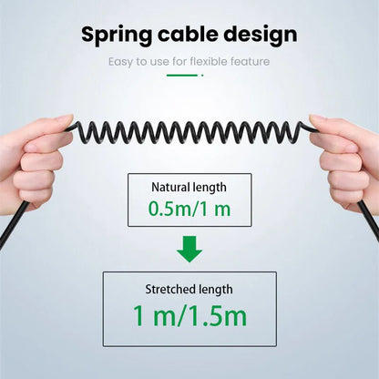 USB-C to 3.5mm Retractable AUX Audio Cable