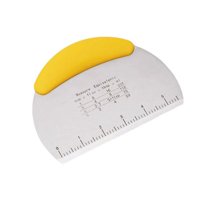 Stainless Steel Dough Scraper with Measurement Scale
