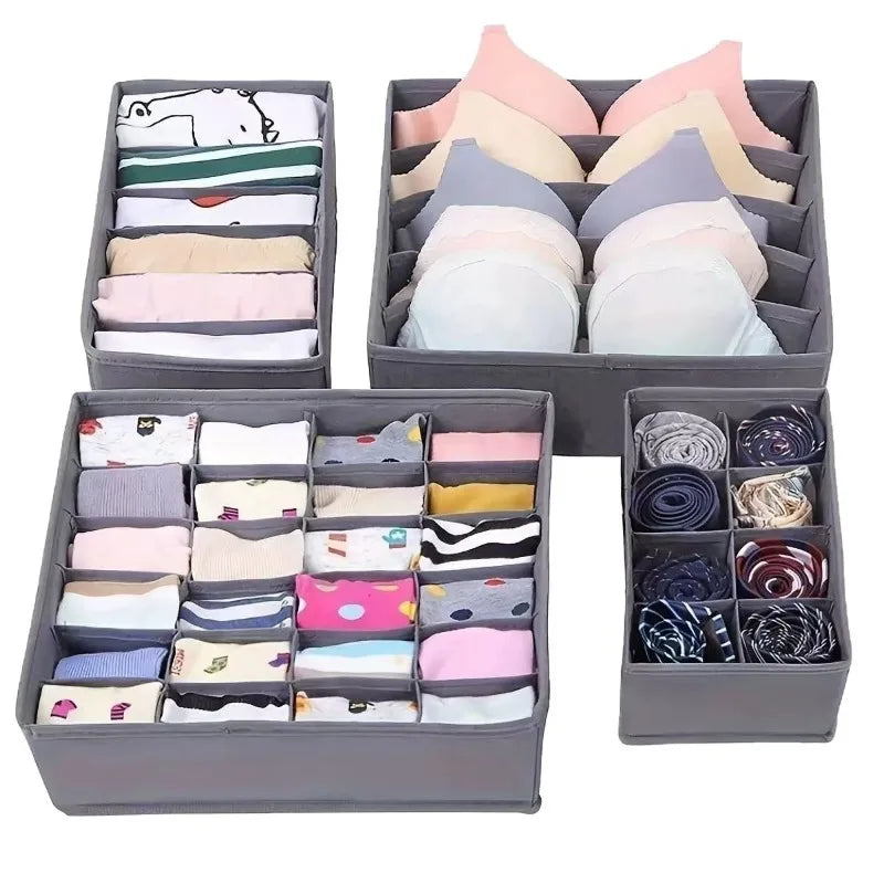 Foldable Underwear & Bra Drawer Organizer Storage Box