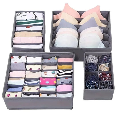 Foldable Underwear & Bra Drawer Organizer Storage Box
