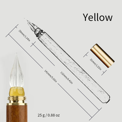 SeamiArt Wood Handle Glass Dip Pen