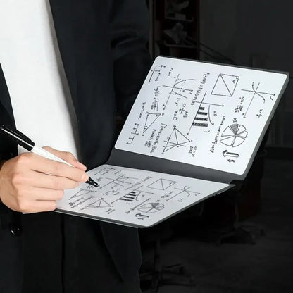 A5 Reusable Whiteboard Notebook Set with Pen & Erasing Cloth