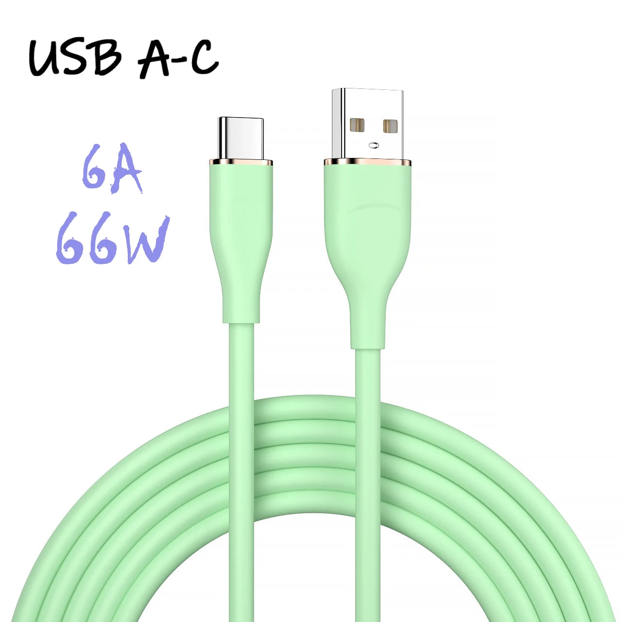 66W USB-C Silicone Cable