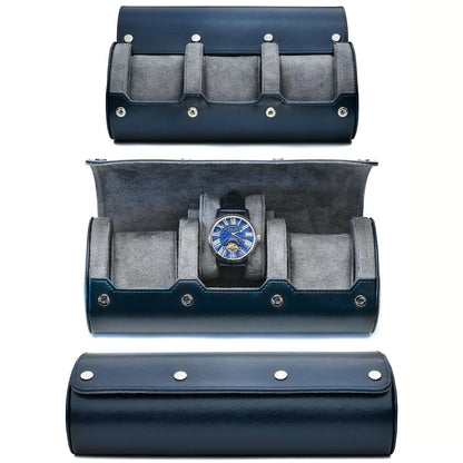 6 Slot PU Leather Watch Travel Case Organizer