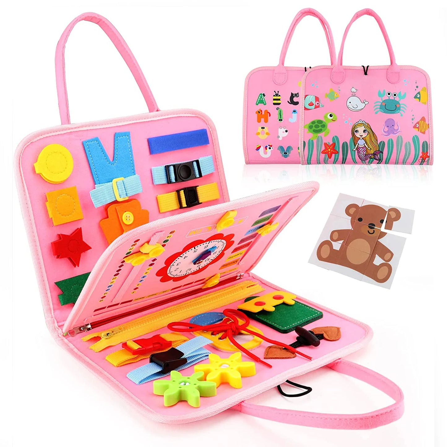 Montessori Busy Board Sensory Activity Toy