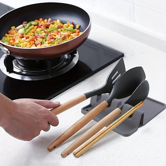 Silicone Kitchen Utensil Rest & Drying Tray