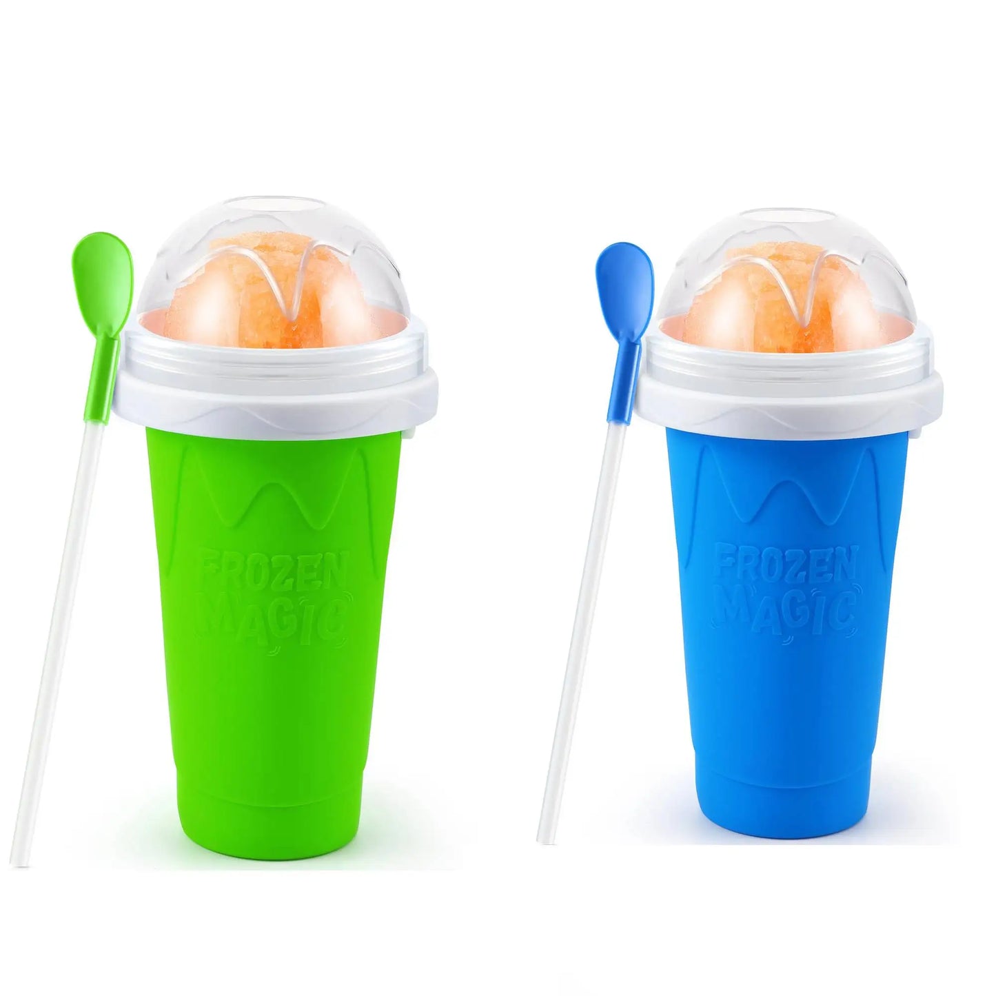 DIY Magic Slushie Maker Cup with Lid & Straw