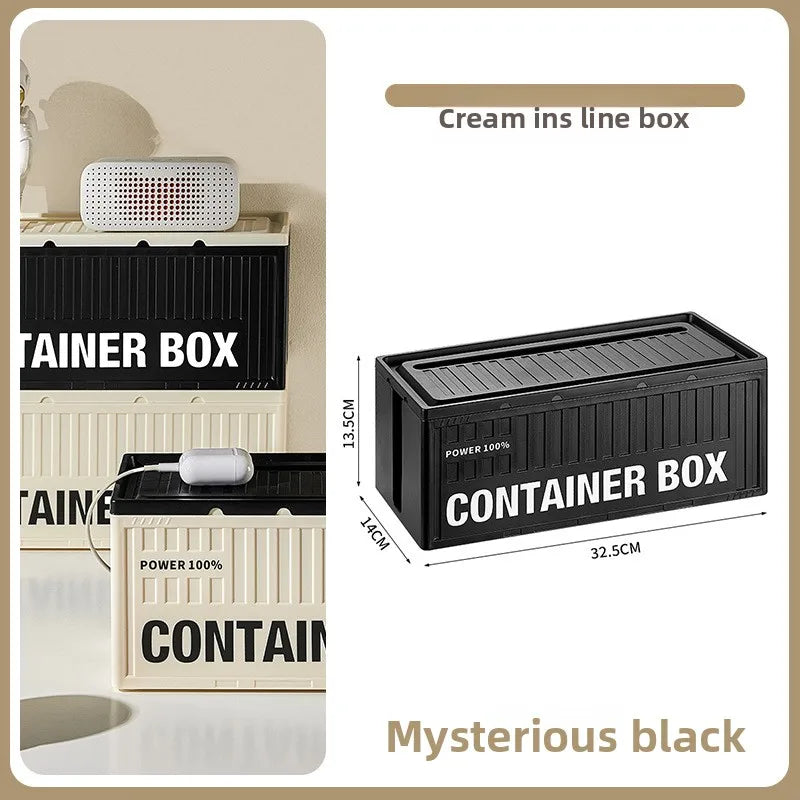 Multi-Function Cable Management Box with Phone Stand