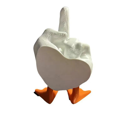 Funny Little Duck Personalized Middle Finger Resin Statue