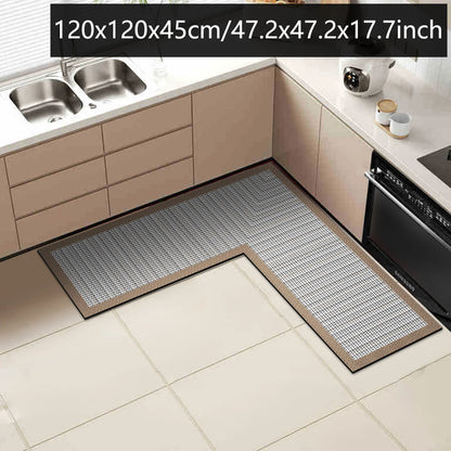 Absorbent Diatomaceous Kitchen & Bathroom Corner Rug