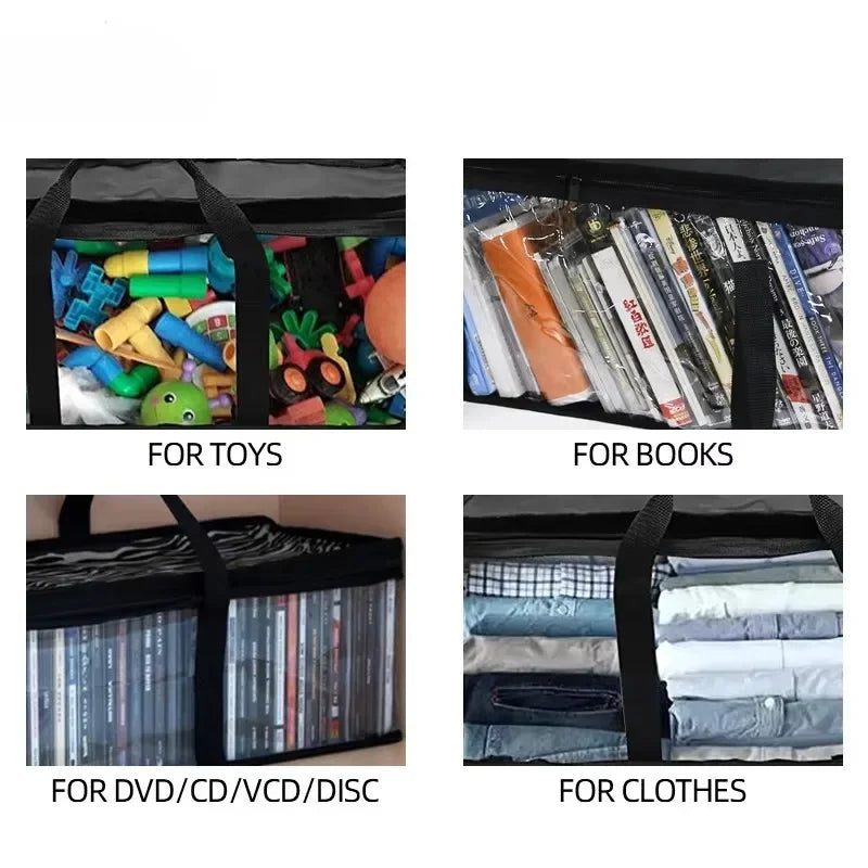 Large Transparent DVD CD Storage Bag
