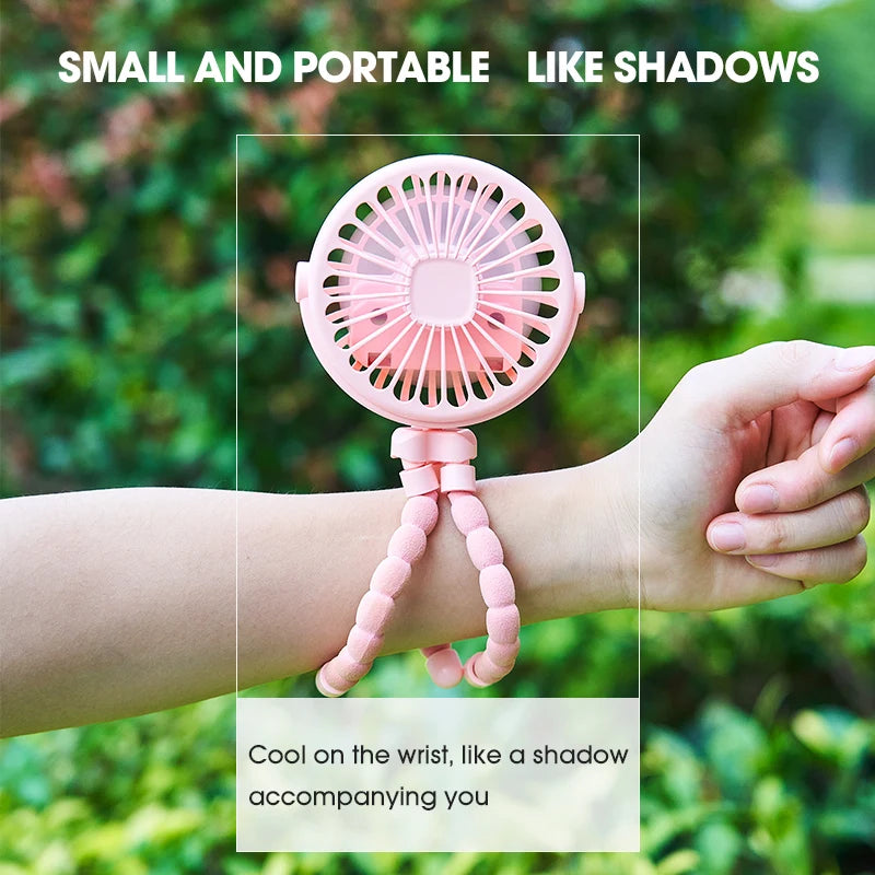 Portable Flexible Tripod Fan