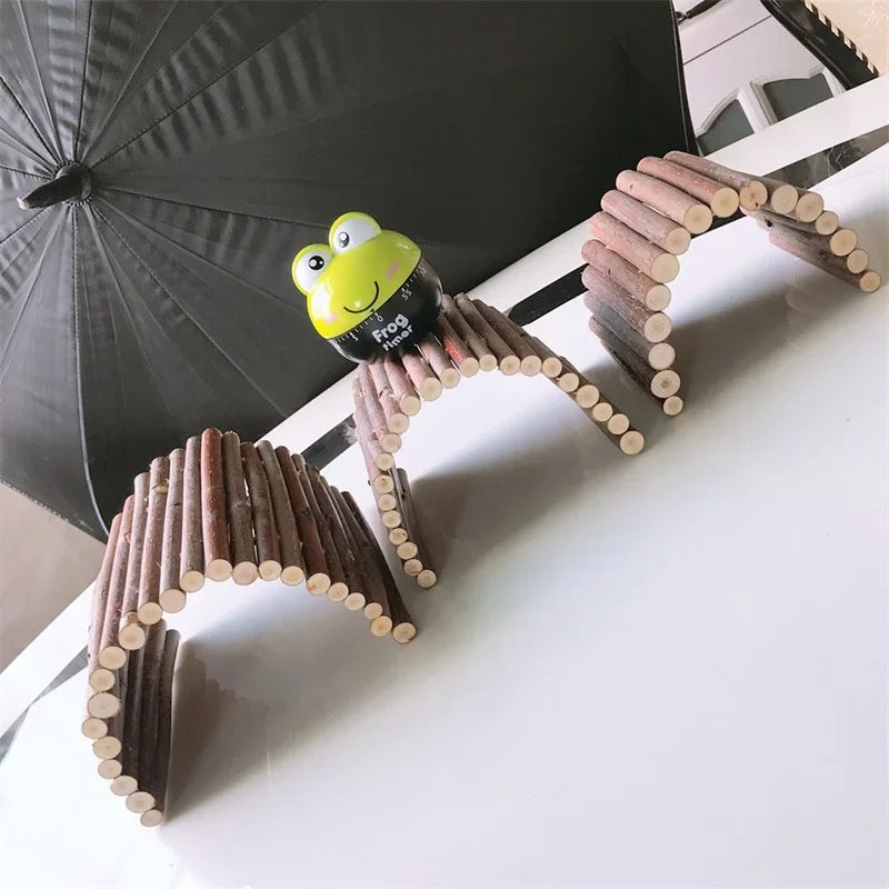 Natural Willow Wooden Bridge & Climbing Toy for Small Pets