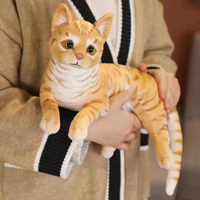 Lifelike Cat Plush Toy