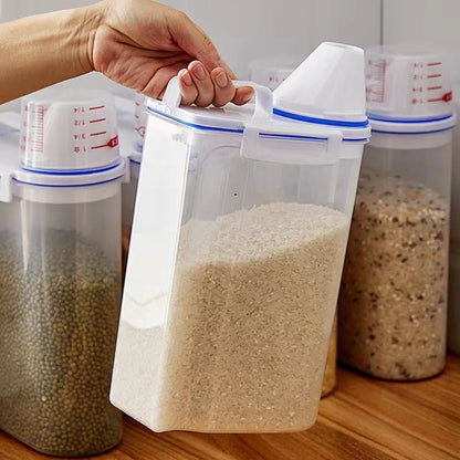 Premium Airtight Pet Food Storage Container with Measuring Cup