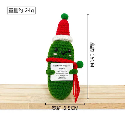 Positive Christmas Potato Crochet Toy