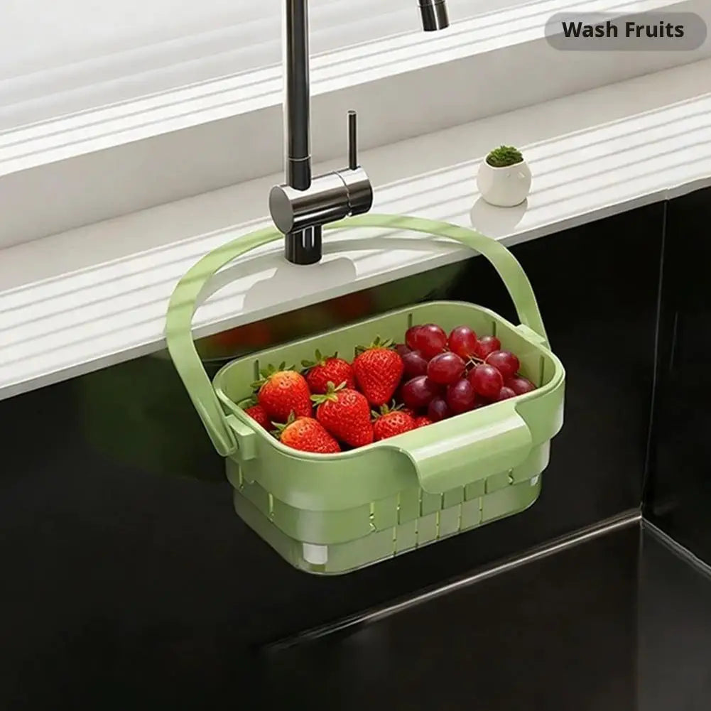 Foldable Sink Drain Basket Organizer