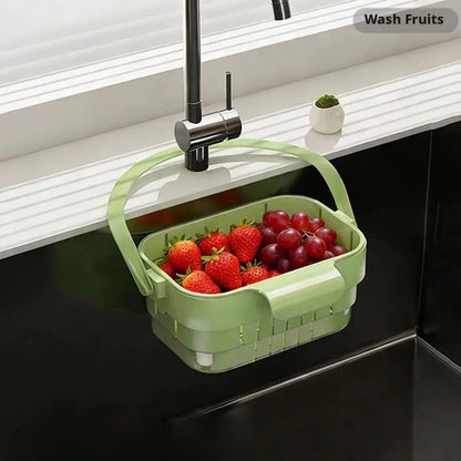 Foldable Sink Drain Basket Organizer