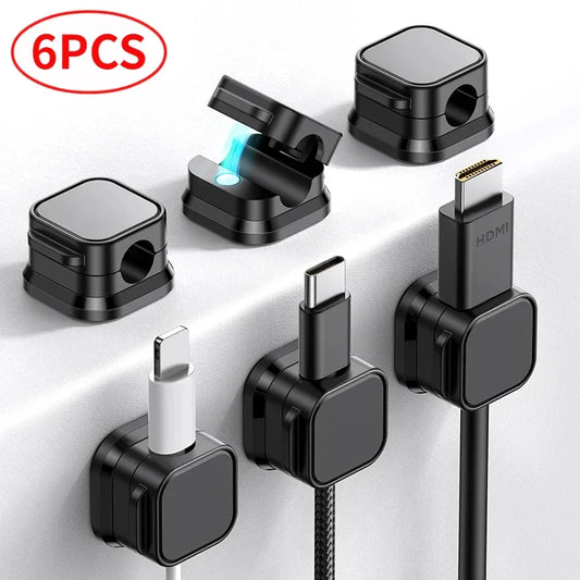 Magnetic Cable Clips & Cord Organiser Set