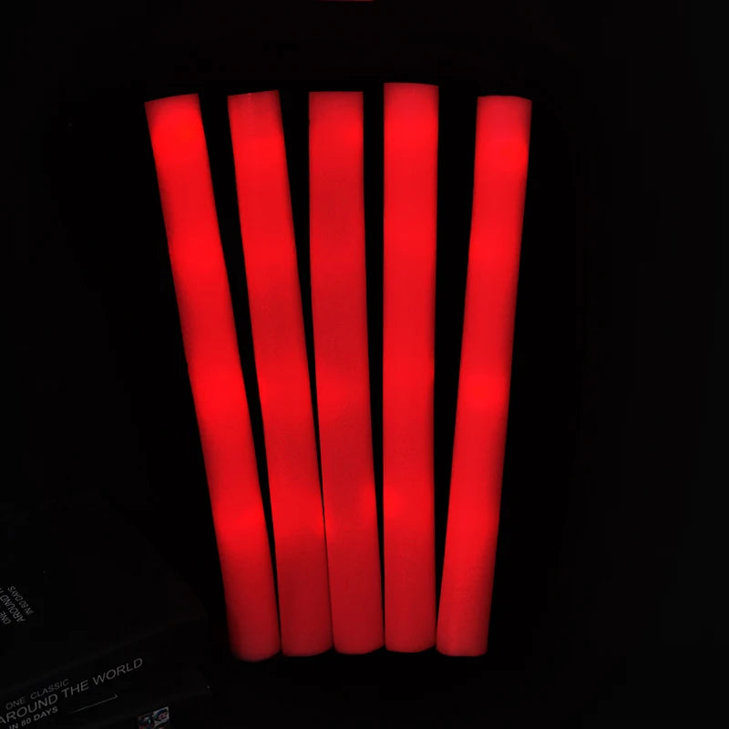 LED Flashing Foam Glow Sticks for Parties, Weddings & Events