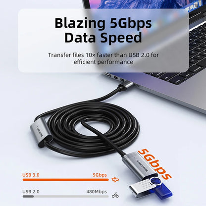 CABLETIME USB 3.0 Active Extension Cable – Male to Female